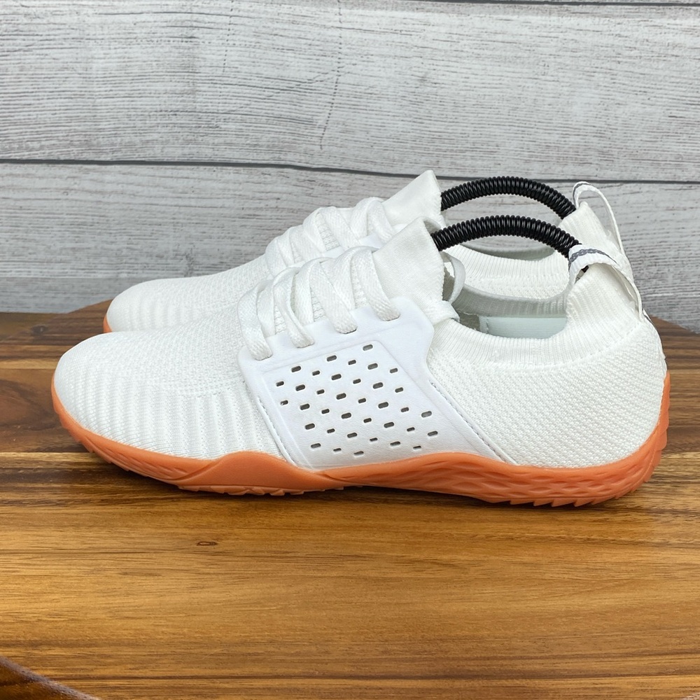 NEW WHITIN Women’s Barefoot Minimalist Shoe Zero Drop White Gum Size 9 EU 40